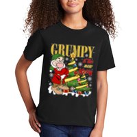 Grumpy Is The New Merry Grumpy Christmas Lights Grumpy Dwarf Kids T-Shirt