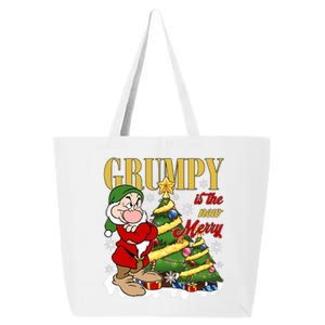 Grumpy Is The New Merry Grumpy Christmas Lights Grumpy Dwarf 25L Jumbo Tote