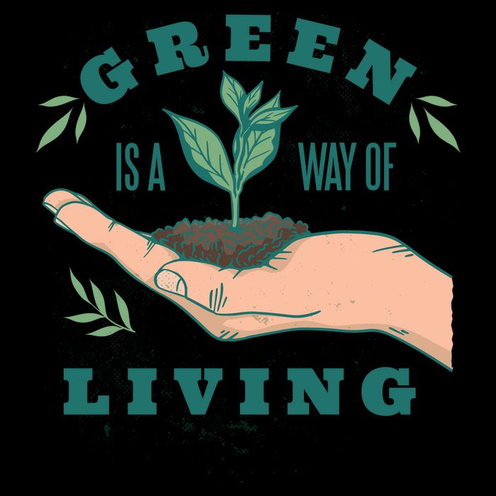 Green Is The Way Of Living Impact Tech Backpack