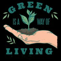 Green Is The Way Of Living Backpack
