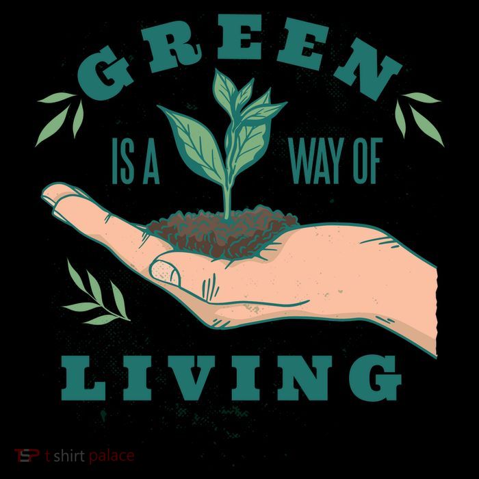 Green Is The Way Of Living 7-Panel Snapback Hat
