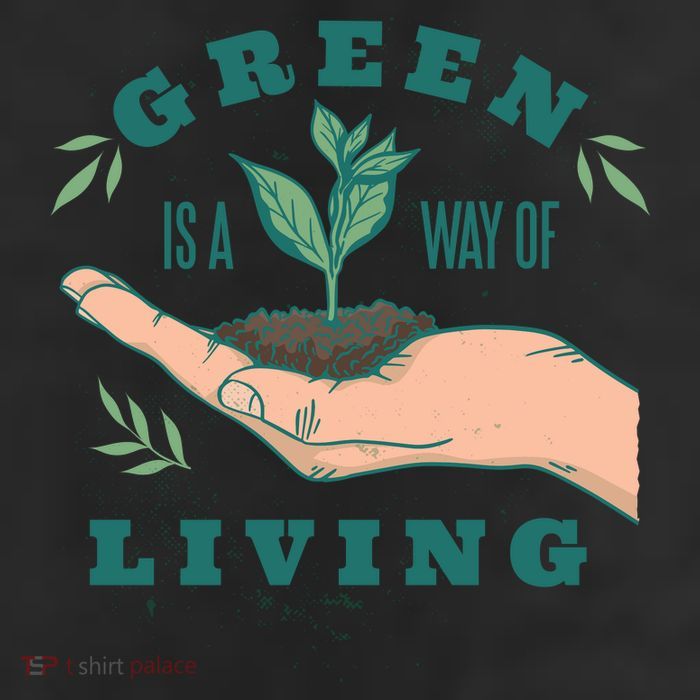 Green Is The Way Of Living 25L Jumbo Tote