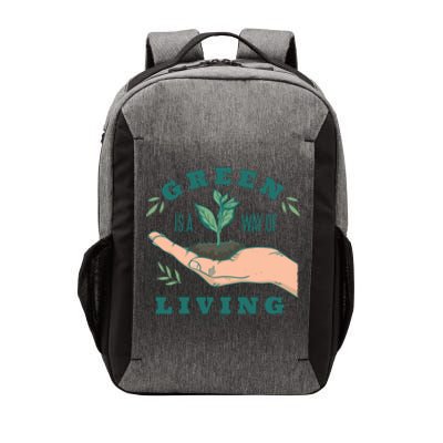 Green Is The Way Of Living Vector Backpack