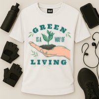 Green Is The Way Of Living Cooling Performance Crew T-Shirt