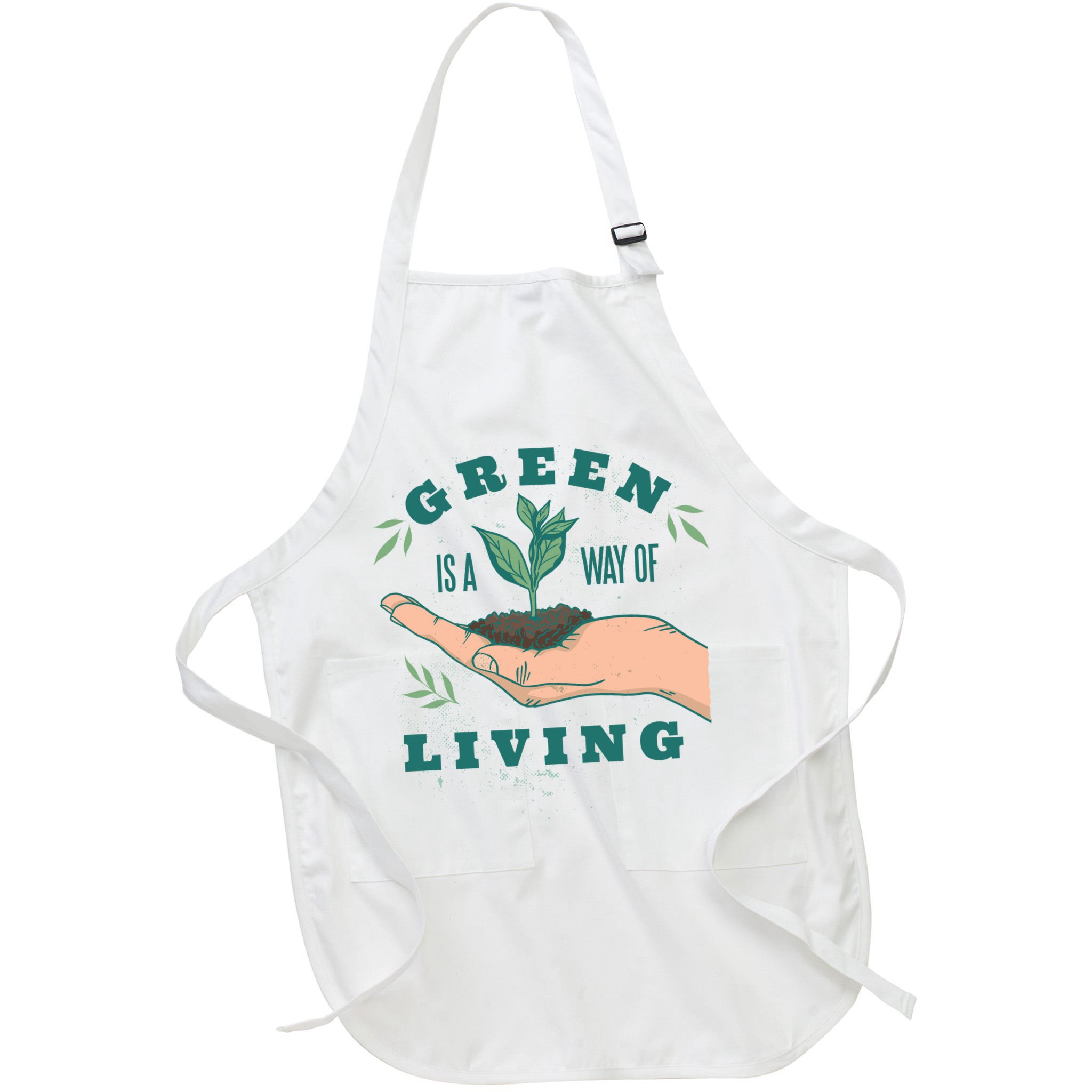 Green Is The Way Of Living Apron
