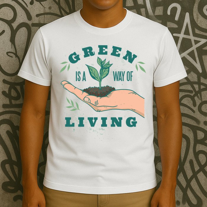 Green Is The Way Of Living T-Shirt