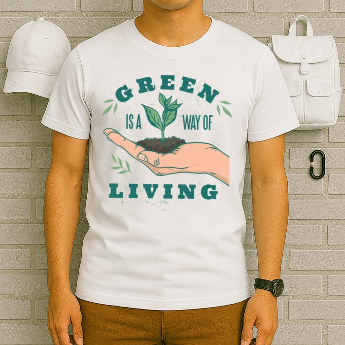 Green Is The Way Of Living T-Shirt