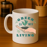Green Is The Way Of Living Mug