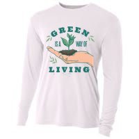 Green Is The Way Of Living Cooling Performance Long Sleeve Crew