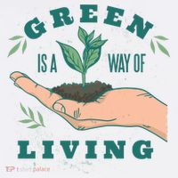 Green Is The Way Of Living Youth Performance Sprint T-Shirt