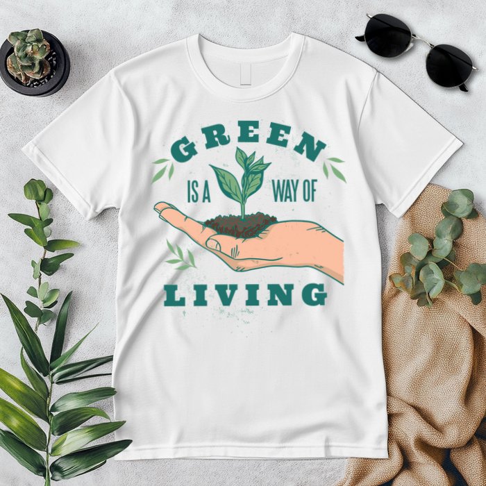Green Is The Way Of Living Premium T-Shirt