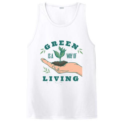 Green Is The Way Of Living PosiCharge Competitor Tank