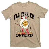 Groovy I'll Take Em' Deviled Thanksgiving Funny Egg T-Shirt