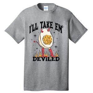 Groovy I'll Take Em' Deviled Thanksgiving Funny Egg Tall T-Shirt