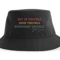Get In Trouble Good-Trouble Necessary Trouble John-Lewis Sustainable Bucket Hat
