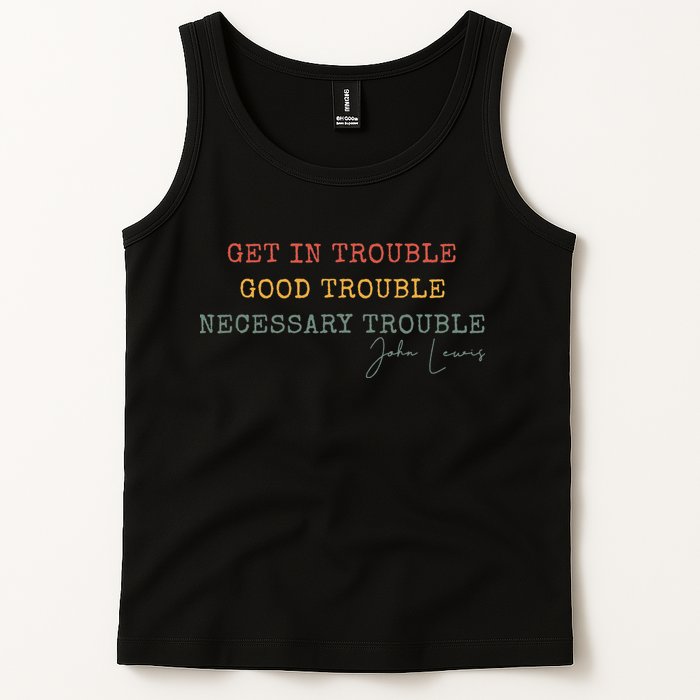Get In Trouble Good-Trouble Necessary Trouble John-Lewis Tank Top