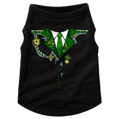 Green Irish Tux St. Patrick's Day Costume Doggie Tank