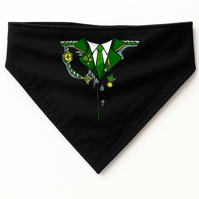 Green Irish Tux St. Patrick's Day Costume USA-Made Doggie Bandana