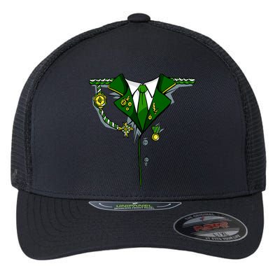Green Irish Tux St. Patrick's Day Costume Flexfit Unipanel Trucker Cap