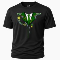 Green Irish Tux St. Patrick's Day Costume Performance Shirt