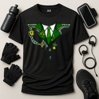 Green Irish Tux St. Patrick's Day Costume Performance Shirt