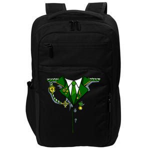 Green Irish Tux St. Patrick's Day Costume Impact Tech Backpack