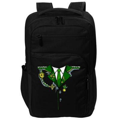 Green Irish Tux St. Patrick's Day Costume Impact Tech Backpack