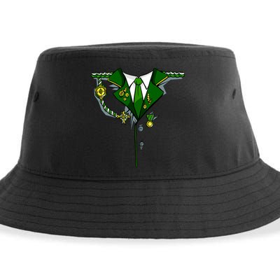 Green Irish Tux St. Patrick's Day Costume Sustainable Bucket Hat