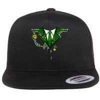 Green Irish Tux St. Patrick's Day Costume Flatbill Hat