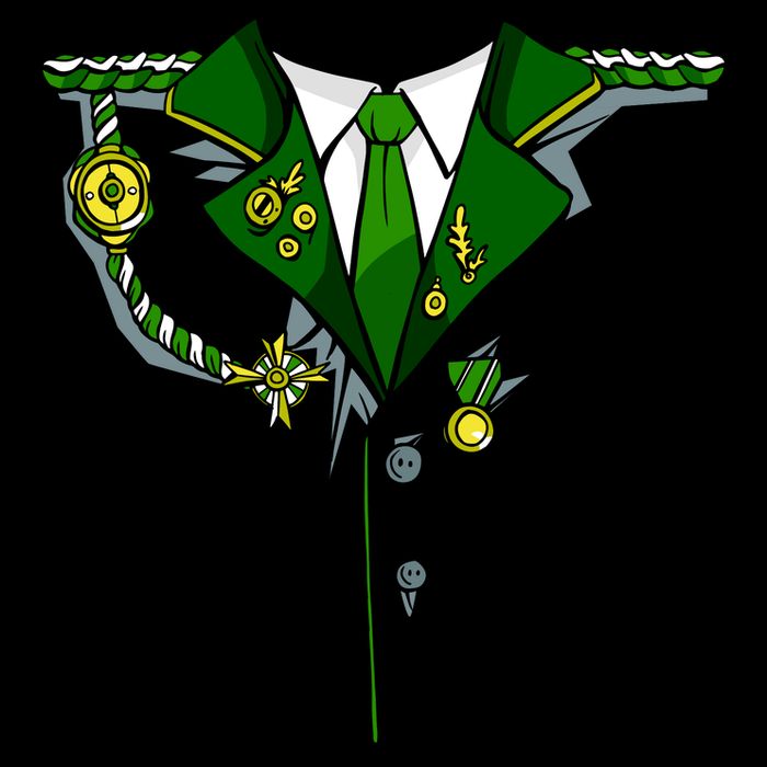 Green Irish Tux St. Patrick's Day Costume 16 in Basic Backpack