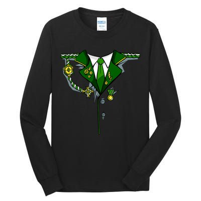 Green Irish Tux St. Patrick's Day Costume Tall Long Sleeve T-Shirt
