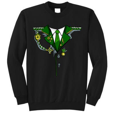 Green Irish Tux St. Patrick's Day Costume Tall Sweatshirt