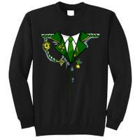 Green Irish Tux St. Patrick's Day Costume Tall Sweatshirt