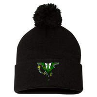 Green Irish Tux St. Patrick's Day Costume Pom Pom 12in Knit Beanie