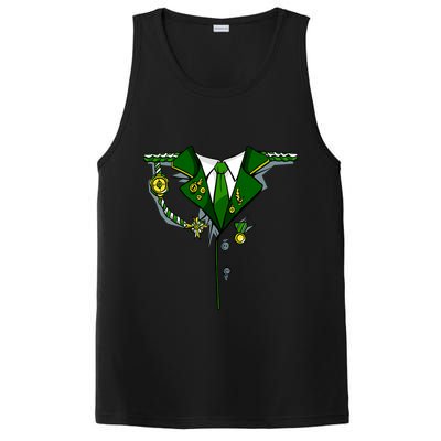 Green Irish Tux St. Patrick's Day Costume PosiCharge Competitor Tank