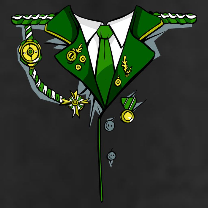 Green Irish Tux St. Patrick's Day Costume Trucker Hat