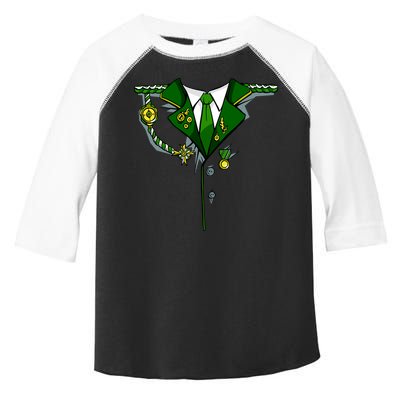 Green Irish Tux St. Patrick's Day Costume Toddler Fine Jersey T-Shirt
