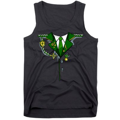 Green Irish Tux St. Patrick's Day Costume Tank Top