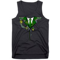 Green Irish Tux St. Patrick's Day Costume Tank Top