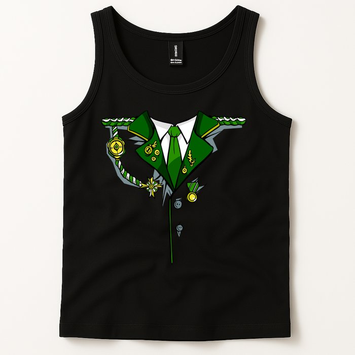Green Irish Tux St. Patrick's Day Costume Tank Top