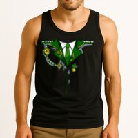 Green Irish Tux St. Patrick's Day Costume Tank Top