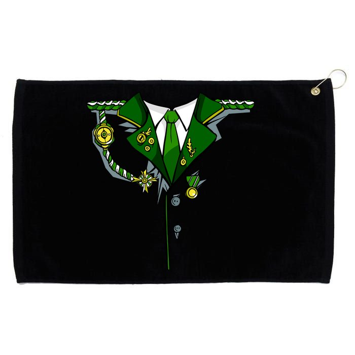 Green Irish Tux St. Patrick's Day Costume Grommeted Golf Towel