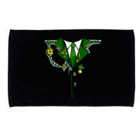 Green Irish Tux St. Patrick's Day Costume Microfiber Hand Towel