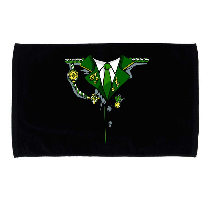 Green Irish Tux St. Patrick's Day Costume Microfiber Hand Towel