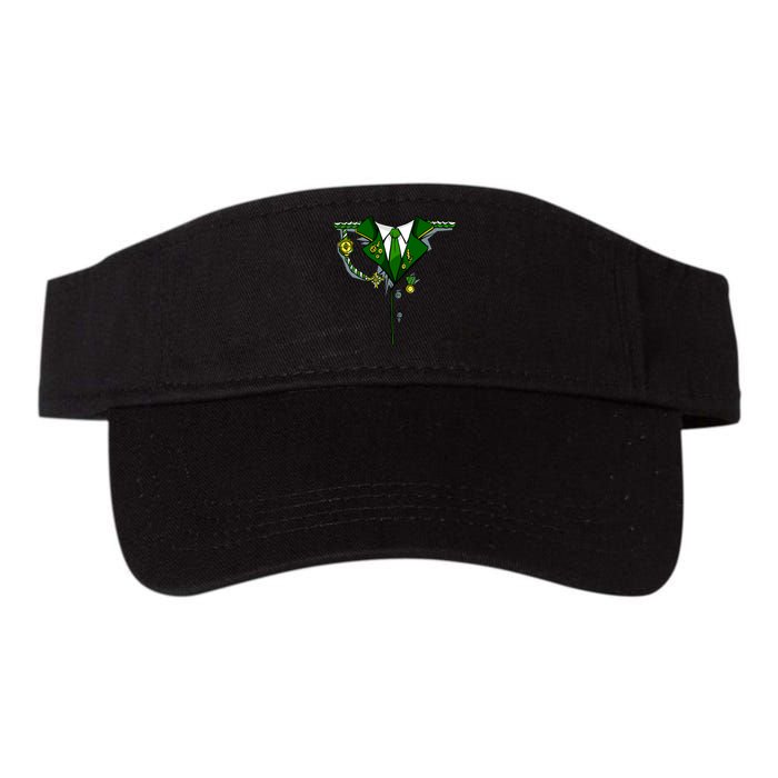 Green Irish Tux St. Patrick's Day Costume Visor