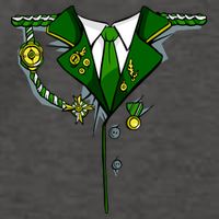 Green Irish Tux St. Patrick's Day Costume Vector Backpack