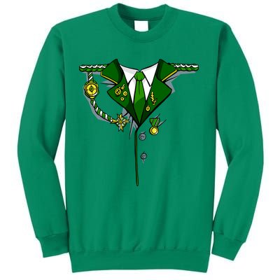 Green Irish Tux St. Patrick's Day Costume Sweatshirt