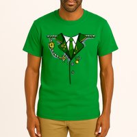 Green Irish Tux St. Patrick's Day Costume Tall T-Shirt