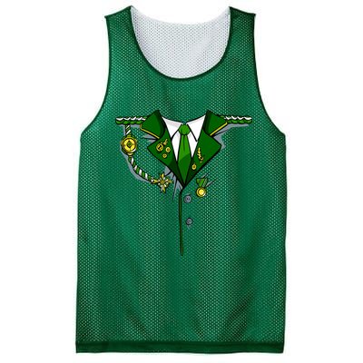 Green Irish Tux St. Patrick's Day Costume Mesh Reversible Basketball Jersey Tank