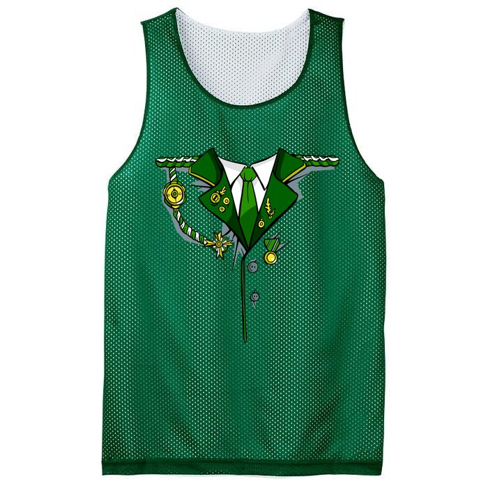 Green Irish Tux St. Patrick's Day Costume Mesh Reversible Basketball Jersey Tank